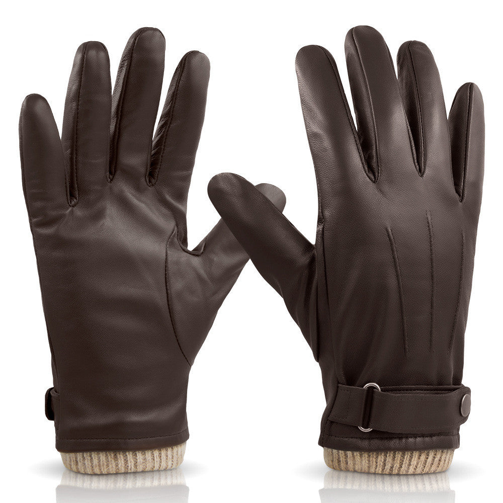 Gants rembourrés en cuir