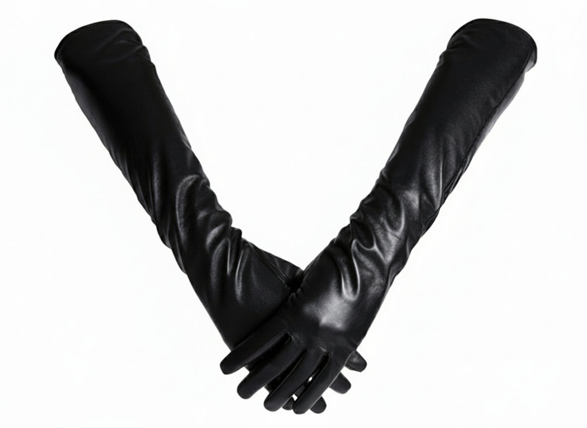 Long gants en cuir