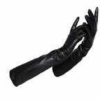 Long gants en cuir