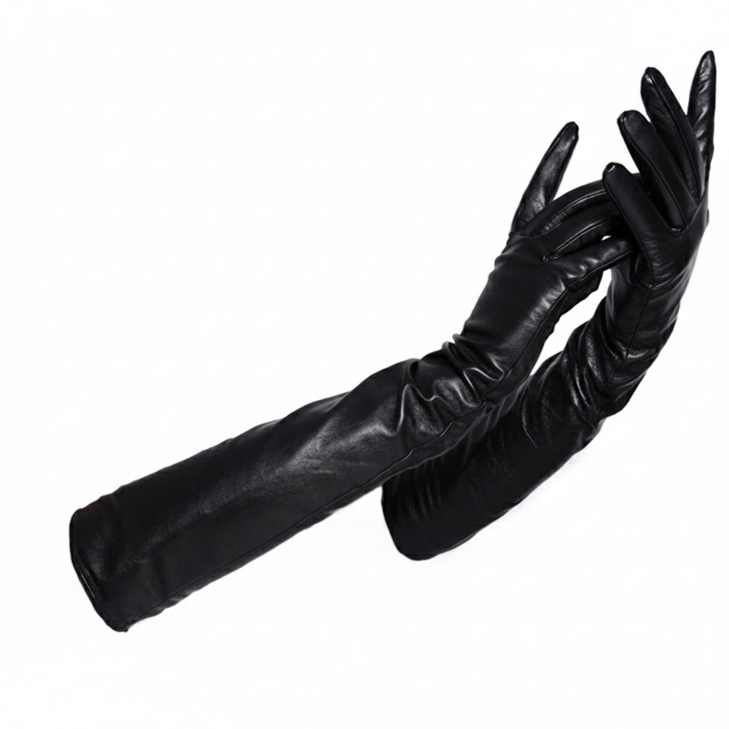 Long gants en cuir
