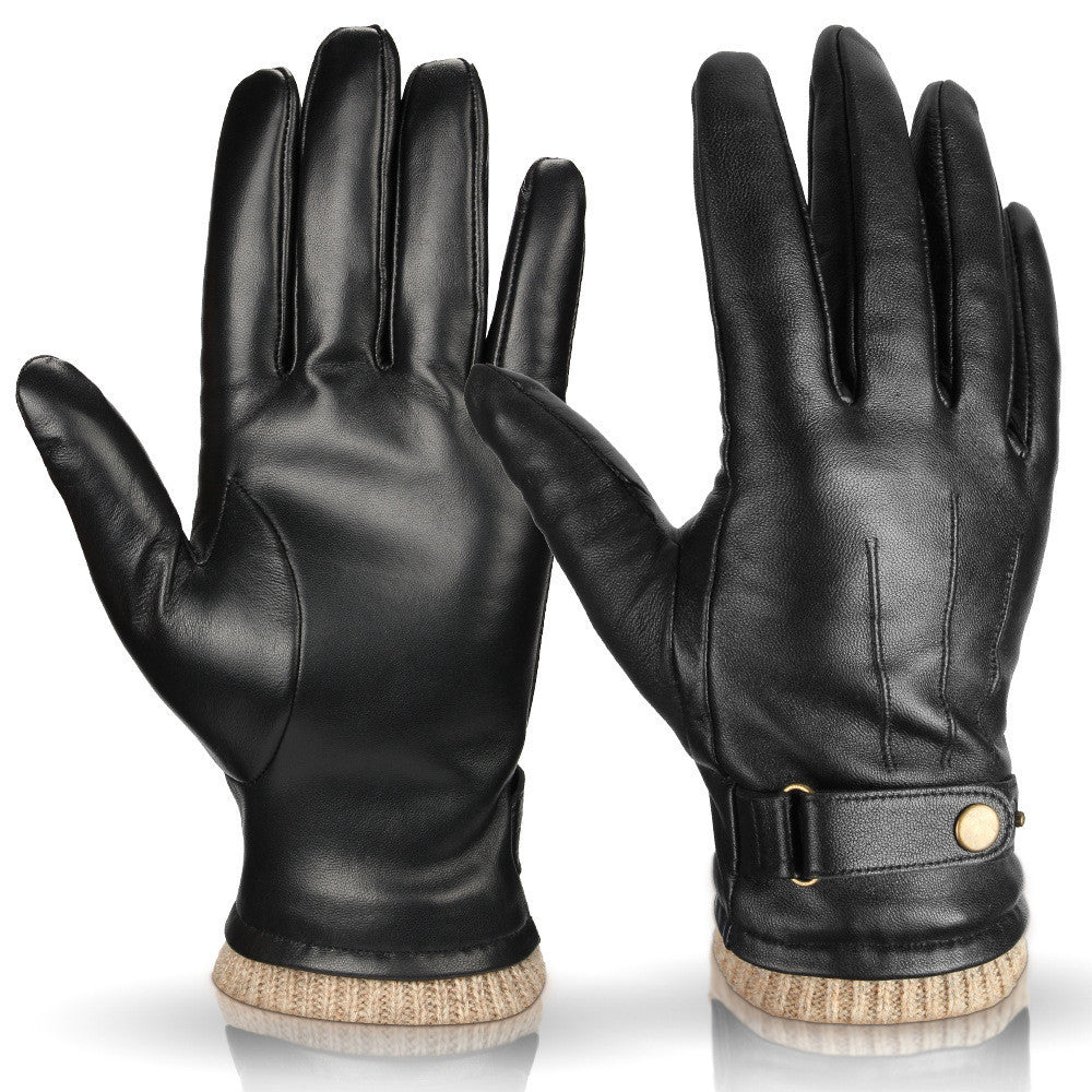 Gants rembourrés en cuir