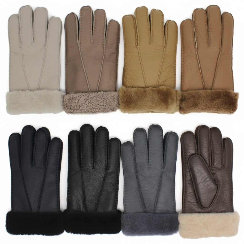 Gants en cuir rembourré épais
