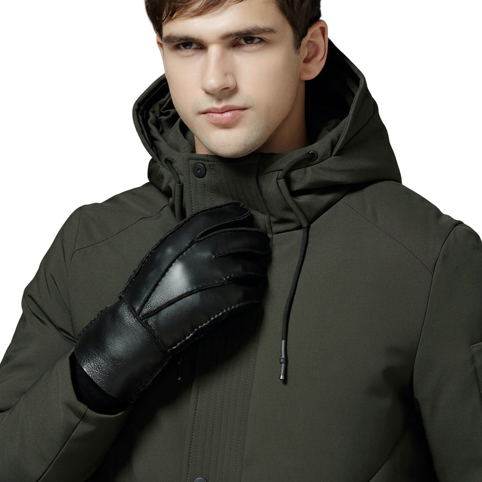 Gants en cuir rembourré épais