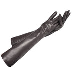 Long gants en cuir