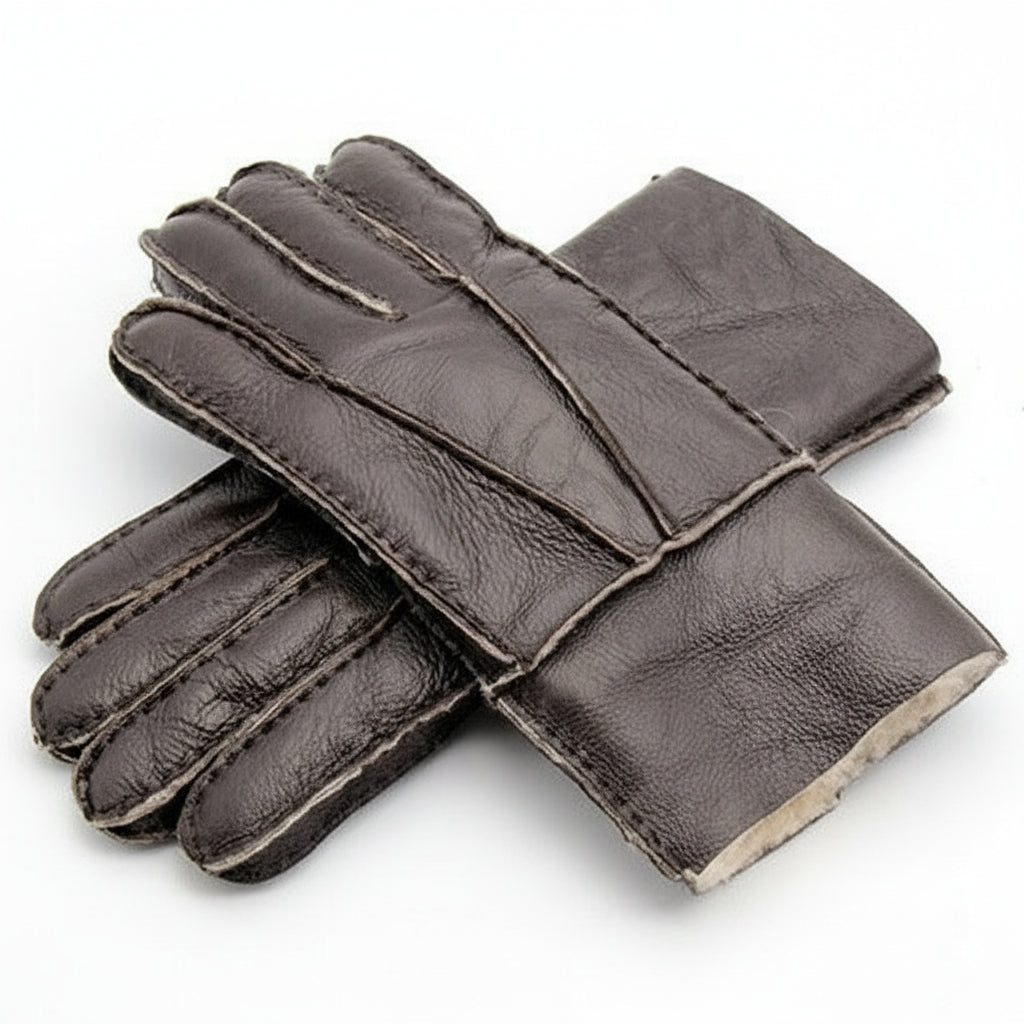 Gants en cuir rembourré épais