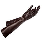 Long gants en cuir