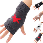 Mitaines étoiles en tricot