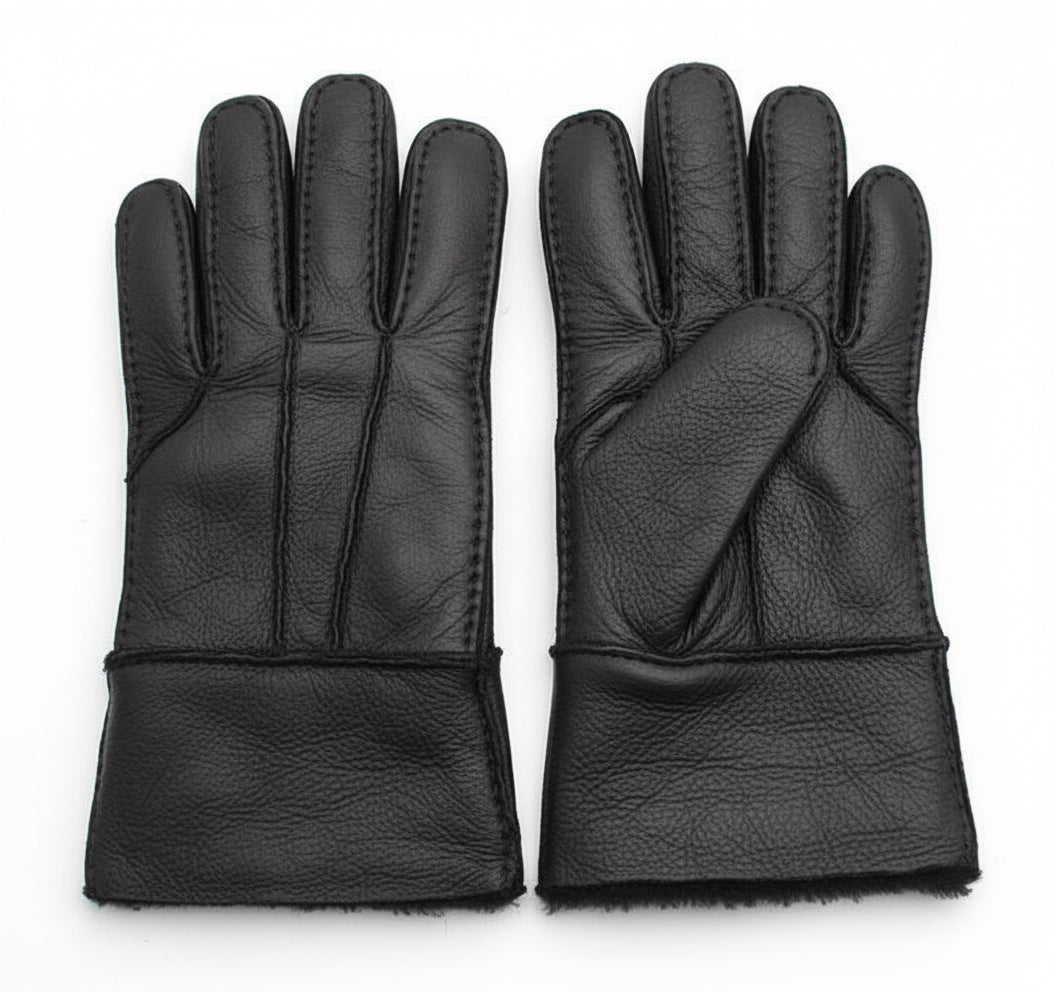 Gants en cuir rembourré épais