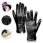 Gants tactiles en cuir