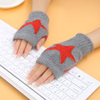 Mitaines étoiles en tricot